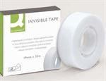 Usynlig tape Q-Connec, 19mm x 33m transparent